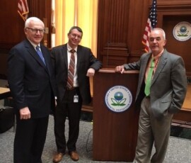 May 3, 2018 - Senator Yaw, DEP Secretary Patrick McDonnell and Rep. Garth Everett visit EPA HQ in Washington D.C. to meet with EPA officials on the Chesapeake Bay. 05/03/18