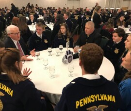 March 20, 2018 - State Sen. Gene Yaw today joined Future Farmers of America (FFA) students from across Bradford County during the 31st Annual State Legislative Leadership Conference (SLLC) in Harrisburg, PA. 03/20/18