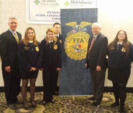 March 8, 2016 - Senator Yaw joins FFA students from the Williamsport School District during the 2016 FFA Legislative Leadership Conference in Camp Hill. 03/08/16