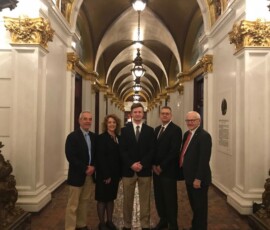 April 18, 2018 - State Sen. Gene Yaw (R-23) and Rep. Garth Everett (R-84) today honored Montoursville High School’s Gavin Hoffman at the State Capitol Building for winning his third PIAA Class AA state wrestling title. Gavin was joined by his Mom and Dad, James and Marisa. 04/18/18