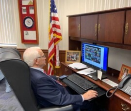 March 25, 2020  - Sen. Yaw participates in the first-ever remote video session of the Pennsylvania Senate. 03/25/20
