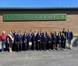 September 15, 2022 - Senator Yaw welcomes FFA Students from across the Northern Tier to his annual “Meeting on Agriculture” held at the Trout Run Fire Hall in Lycoming County. 09/15