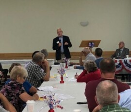 September 26, 2019 - Sen. Yaw joins state, county and twp officials during the 107th Annual Township Officials County Convention in Wysox, Bradford County. 09/26/19