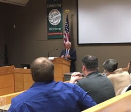 February 21, 2019 - Senator Yaw joins the 2019 Leadership Susquehanna Valley class in Lewisburg to discuss legislative initiatives ongoing in Harrisburg.  Leadership Susquehanna Valley offers a great behind-the-scenes and big-picture view of the Valley, plus various types of leadership training initiatives. 02/21/19