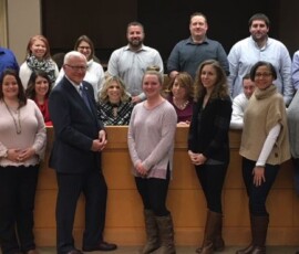 February 21, 2019 - Senator Yaw joins the 2019 Leadership Susquehanna Valley class in Lewisburg to discuss legislative initiatives ongoing in Harrisburg.  Leadership Susquehanna Valley offers a great behind-the-scenes and big-picture view of the Valley, plus various types of leadership training initiatives. 02/21/19