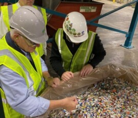 October 9, 2019 - Sen. Yaw and members of the Senate Environmental Resources and Energy Committee tour Green Line Polymers, a Clarion County-based recycler of high density polyethylene (HDPE) materials. 10/09/19