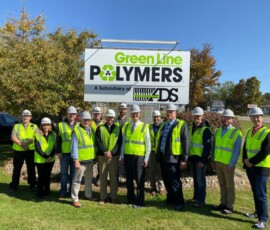 October 9, 2019 - Sen. Yaw and members of the Senate Environmental Resources and Energy Committee tour Green Line Polymers, a Clarion County-based recycler of high density polyethylene (HDPE) materials. 10/09/19