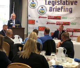 October 25, 2019 - Senator Yaw provided a legislative update on Friday to the Williamsport/Lycoming Chamber of Commerce. 10/25/19