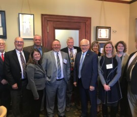 April 10, 2019 - Senator Yaw meets with members of the Pennsylvania Forest Products Association for their annual “PFPA Day on the Hill.” 04/10/19