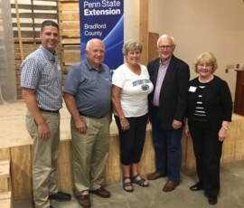 July 2, 2019 - Senator Yaw joins Rep. Clint Owlett and Rep. Tina Pickett to congratulate Bob Storch, pictured with his wife Susan, on being honored by the Bradford County PSU Extension on his many years of dedicated service to Pennsylvania agriculture. Bob is a well-respected dairy farmer who has been a tireless advocate for the industry over the years. The recognition took place at the “Friends of Ag Tailgate” in Troy. 07/02/19