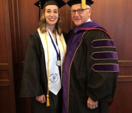 May 17, 2019 - Sen. Yaw pictured with Penn College graduating student speaker Hannah G. Maize, of Riverside, who received a bachelor’s degree in plastics and polymer engineering technology on Friday. 05/17/19