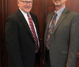 May 17, 2019 - Senator Yaw pictured with John M. Estep, a 1974 associate degree graduate in mechanical drafting from Williamsport Area Community College. Estep received a Distinguished Alumnus Award during Friday’s Penn College commencement proceedings. 05/17/19