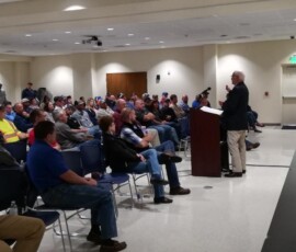 August 27, 2019 - Sen. Yaw provides an update on Pennsylvania's energy development with oil and gas contractors in Susquehanna County on Tuesday. 08/27/19