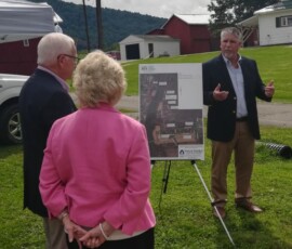 August 21, 2019 - Sen. Yaw joins officials from Valley Energy and others at a groundbreaking ceremony for the East Athens gas line extension project in Bradford County. 08/21/19