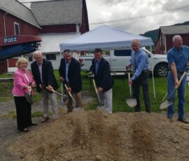August 21, 2019 - Sen. Yaw joins officials from Valley Energy and others at a groundbreaking ceremony for the East Athens gas line extension project in Bradford County. 08/21/19