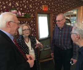 April 11, 2017 - Sen. Yaw speaks with members of the Union County Association of School Retirees in Lewisburg. 04/11/17
