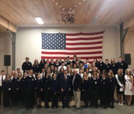 September 14, 2017 - Four high school FFA chapters and royalty of local dairy, cattle and Troy Fair promoters were in attendance at Senator Yaw’s annual breakfast meeting on agriculture held at the Troy Sale Barn in Bradford County. The event featured Pennsylvania’s Department of Environmental Protection Secretary Pat McDonnell. 09/14/17