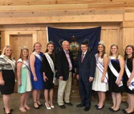 September 14, 2017 - Four high school FFA chapters and royalty of local dairy, cattle and Troy Fair promoters were in attendance at Senator Yaw’s annual breakfast meeting on agriculture held at the Troy Sale Barn in Bradford County. The event featured Pennsylvania’s Department of Environmental Protection Secretary Pat McDonnell. 09/14/17