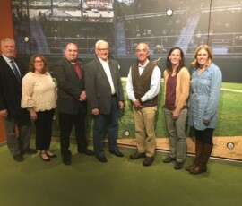 October 24, 2018 - Senator Yaw joins Lance Van Auken - World of Little League Museum Executive Director; Barbara McGary - James V. Brown Library Executive Director; Joe Hamm - Jersey Shore Borough Manager; Reneé Carey - Northcentral PA Conservancy Executive Director; Shannon Lukowsky - Loyalsock Township Director of Recreation & Parks to celebrate the 25th Anniversary of Pennsylvania Keystone Fund. 10/24/18