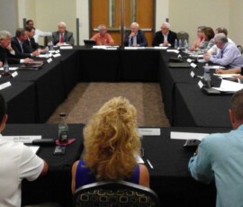 August 16, 2017 - The Center for Rural Pennsylvania, chaired by Senator Yaw, listen to Indiana County officials on a number of rural matters. 08/16/17