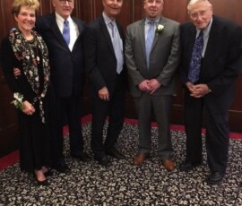April 8, 2018 - Senator Yaw pictured with Central Pennsylvania Israel Bonds Honoree Donna Bastian, Speaker Dr. Bernd Wollschlaeger, Honoree Jon Conklin and Marvin Staiman. 04/08/18