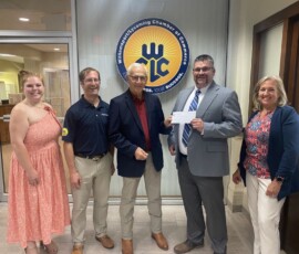 August 12, 2022 - Sen. Yaw was pleased to join the Williamsport/Lycoming Chamber of Commerce to present the Jersey Shore Area Joint Water Authority with a state investment to assist them with water line needs to service the industrial and residential community in the service territory. Funding will allow for much needed line repairs and the creation of additional job growth in the region. Pictured L to R: Kate Wesson, JSAWA Board Member; Jason Fink, President/CEO of the Williamsport/Lycoming Chamber of Commerce; Sen. Yaw; Eric Johnston, JSAWA Manager and Lisa Urbine, JSAWA Board Member. 08/12