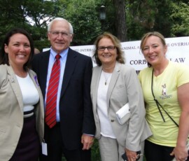 June 28, 2017 - Senator Yaw joins Kristen Tullo, Pennsylvania State Director at the Human Society; Joan Smith-Reese, Executive Director at the Animal Care Sanctuary in Bradford County and Rachel Rossiter, Director of Canine Care at the Animal Care Sanctuary for the ceremonial bill signing of Libre’s Law. 06/28/17
