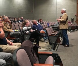 October 27, 2016 - Project Bald Eagle, a coalition of organizations, community leaders, professionals and citizens working together to stem the tide of the heroin epidemic, hosted a presentation and town hall meeting on opioids at the Loyalsock High school auditorium. The evening consisted of a panel discussion with panelists Steve Murphy Shope, executive director of Project Bald Eagle; Sen. Yaw; Barry Denk, of the Center for Rural Pennsylvania; Dr. Todd Fausnaught, of CleanSlate; and Kathleen Hugo, of Crossroads Counseling. 10/27/16