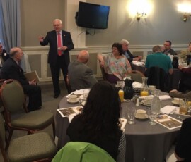 April 11, 2019 - Senator Yaw attends the Lycoming County Conservation District Breakfast meeting to provide a legislative update. 04/11/19