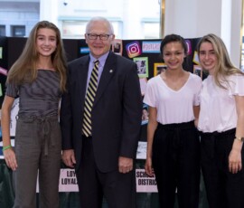 May 6, 2019 - Sen. Yaw meets with students from Montgomery SD and Loyalsock SD during the 2019 Student Technology Showcase. The showcase, located in the East Wing Rotunda of the Capitol Building in Harrisburg, is held annually to present legislators and the public with the opportunity to learn how teachers and students are integrating technology into K-12 classrooms across the Commonwealth. 05/06/19