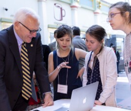 May 6, 2019 - Sen. Yaw meets with students from Montgomery SD and Loyalsock SD during the 2019 Student Technology Showcase. The showcase, located in the East Wing Rotunda of the Capitol Building in Harrisburg, is held annually to present legislators and the public with the opportunity to learn how teachers and students are integrating technology into K-12 classrooms across the Commonwealth. 05/06/19