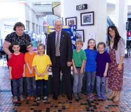 May 6, 2019 - Sen. Yaw meets with students from Montgomery SD and Loyalsock SD during the 2019 Student Technology Showcase. The showcase, located in the East Wing Rotunda of the Capitol Building in Harrisburg, is held annually to present legislators and the public with the opportunity to learn how teachers and students are integrating technology into K-12 classrooms across the Commonwealth. 05/06/19