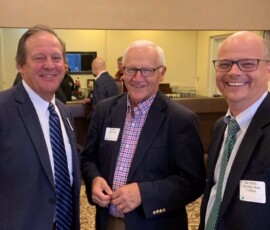 September 19, 2019 - Senator Yaw joins Marcellus Shale Coalition President David J. Spigelmyer and Jim Welty, Vice President of Government Affairs, during a networking reception in downtown Williamsport. 09/19/19