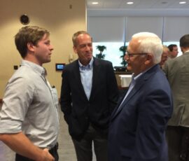 July 19, 2018 - Senator Yaw and Senator John Gordner chat with Gilson Snowboards owner Nick Gilson during the Bucknell University SBDC’s 40th Anniversary Celebration and entrepreneur awards ceremony. 07/19/18