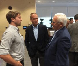 July 19, 2018 - Senator Yaw and Senator John Gordner chat with Gilson Snowboards owner Nick Gilson during the Bucknell University SBDC’s 40th Anniversary Celebration and entrepreneur awards ceremony. 07/19/18