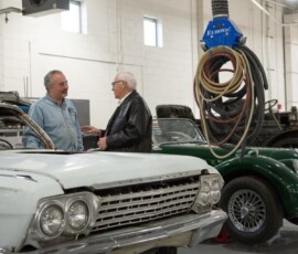 January 18, 2019 - Senator Yaw tours the Penn College Auto Restoration Department in Williamsport with Instructor Roy Klinger.  Building on its heritage as the oldest, continuously operating automotive program in the nation, Penn College is offering the only college-level vintage vehicle restoration degree on the East Coast. 01/18/19