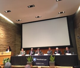 November 29, 2017 - Senator Yaw participates in a panel discussion at Penn State University’s Center for Energy Law & Policy Conference. 11/29/17