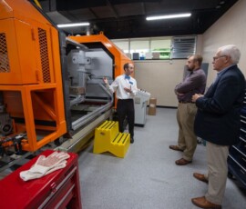 September 5, 2019 - Senator Yaw joins Pennsylvania House Majority Leader Bryan Cutler today during a visit to the Pennsylvania College of Technology Campus in Williamsport.  The visit showcased a number of important programs at the College including welding and metal fabrication, advanced manufacturing, automotive restoration, culinary arts and hospitality, plastics and polymer engineering, and several majors in the School of Nursing & Health Sciences. 09/05/19