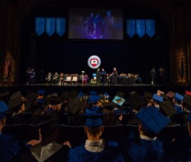 December 21, 2019 - Senator Yaw joins Penn College faculty and students at the Community Arts Center during the 2019 Pennsylvania College of Technology Fall Commencement ceremonies in downtown Williamsport. 12/21/19