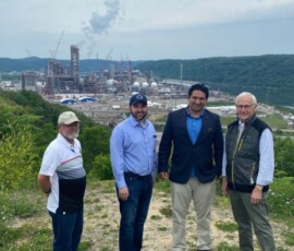 June 2, 2021 - Senator Gene Yaw joined state Representatives Josh Kail, Aaron Kaufer, and Bud Cook for a tour of the multi-billion dollar Shell petrochemical facility this week in Monaca, PA. Once completed, the plant will use low-cost ethane from shale gas producers in the Marcellus and Utica basins to produce 1.6 million tons of polyethylene each year. Polyethylene is used in a range of products including food packaging and auto parts. 06/02/21