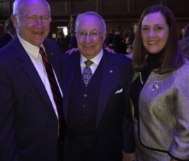 April 22, 2016 - Sen. Yaw and Sen. Lisa Baker joined Pat Solano in Scranton as he received PA Society's Distinguished Citizen of the Commonwealth Award. 04/22/16