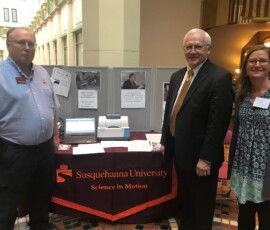 May 22, 2017 - Senator Yaw stopped by to visit with Michael McDevitt, Susquehanna University and Tanya Matlaga, Coordinator, Science in Motion at the Pennsylvania State Capitol. 05/22/17