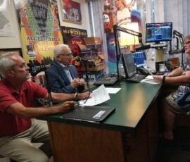 September 16, 2019 - Sen. Yaw and Rep. Garth Everett visit Backyard Broadcasting in Williamsport to discuss their Sept. 19 ‘Senior Expo’ in Montoursville. 09/16/19