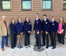 September 15, 2022 - Senator Yaw welcomes Troy FFA Students to his annual “Meeting on Agriculture” held at the Trout Run Fire Hall in Lycoming County. 09/15