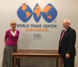 September 26, 2017 - Senator Yaw tours the World Trade Center Harrisburg. WTC serves companies in central Pennsylvania by promoting global trade and delivering relevant educational programs, up-to-date trade information, practical trade assistance, and research & referral services. 09/26/17