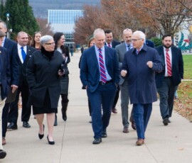 November 14, 2019 - Senator Yaw joins PA House Speaker Mike Turzai, and other state legislators who visited Penn College, for a tour of several academic laboratories in the School of Industrial, Engineering & Computing Technologies. Photo courtesy of Cindy Davis Meixel, Writer/Photo Editor, Penn College. 11/14/19