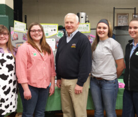 March 6, 2015 - Senator Yaw visits the 26th Annual Susquehanna County Ag Day at Elk Lake High School. 03/06/15