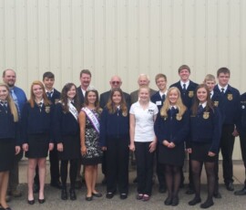September 23, 2015 - Sen. Yaw welcomed FFA students, Faculty, Dairy and Fair Royalty to his Agriculture Breakfast in Bradford County. 09/23/15
