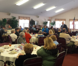 January 22, 2015 - Senator Yaw provided a legislative update at the Buffalo Valley Lutheran Village - a Diakon Senior Living Community - in Lewisburg, Union County. 01/22/15