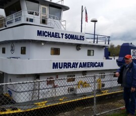 April 27, 2015 - Members of the state Senate Coal Caucus convened in Greene County this week to learn first-hand about the operation of an industry responsible for a $4.5 billion dollar economic impact to the Commonwealth. The visit included a tour of an active underground longwall mining section; a railroad coal loading center and a coal barge facility. 04/27/15